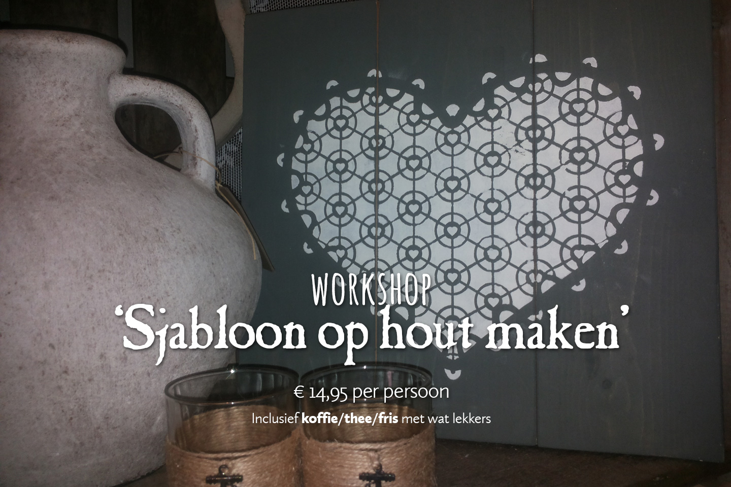 Workshop Sjabloon op hout